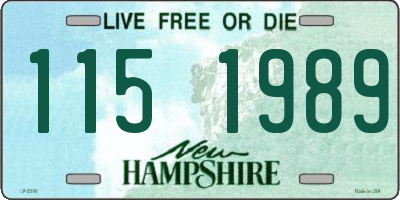 NH license plate 1151989