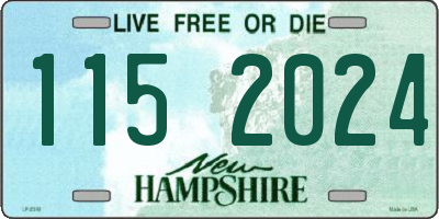 NH license plate 1152024
