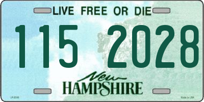 NH license plate 1152028