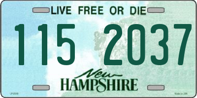 NH license plate 1152037