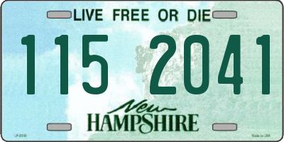 NH license plate 1152041