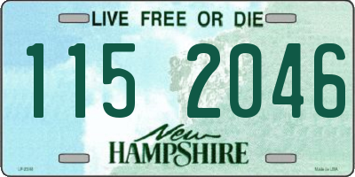 NH license plate 1152046