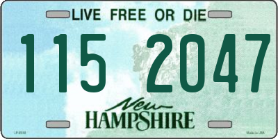 NH license plate 1152047