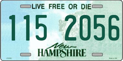 NH license plate 1152056