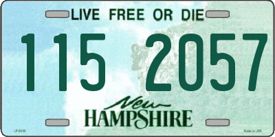 NH license plate 1152057