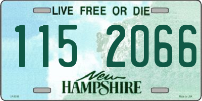 NH license plate 1152066