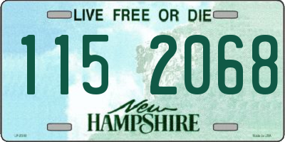 NH license plate 1152068