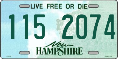 NH license plate 1152074