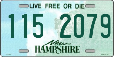 NH license plate 1152079