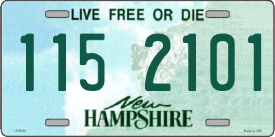 NH license plate 1152101