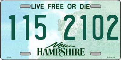 NH license plate 1152102
