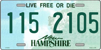 NH license plate 1152105