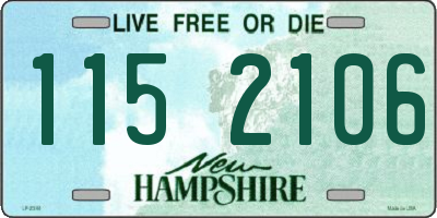 NH license plate 1152106
