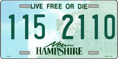 NH license plate 1152110