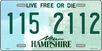 NH license plate 1152112