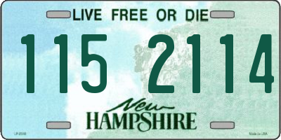 NH license plate 1152114