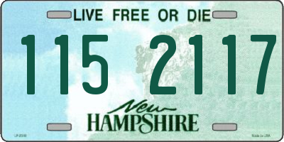 NH license plate 1152117