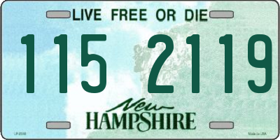 NH license plate 1152119