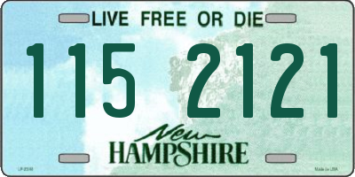 NH license plate 1152121
