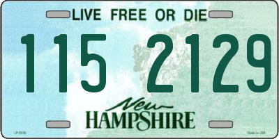 NH license plate 1152129