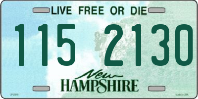 NH license plate 1152130