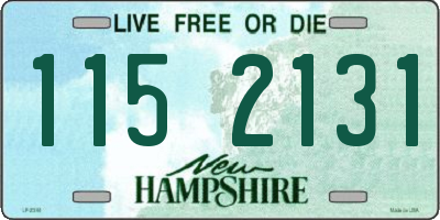 NH license plate 1152131