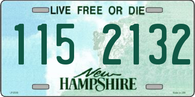NH license plate 1152132