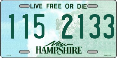 NH license plate 1152133