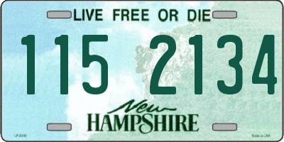 NH license plate 1152134