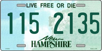 NH license plate 1152135