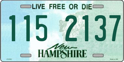 NH license plate 1152137