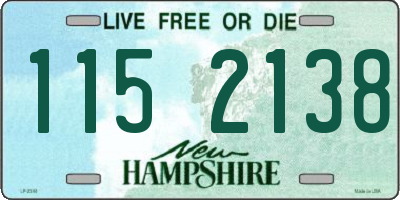 NH license plate 1152138