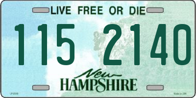 NH license plate 1152140