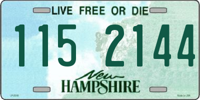 NH license plate 1152144