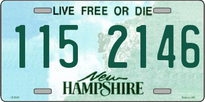 NH license plate 1152146