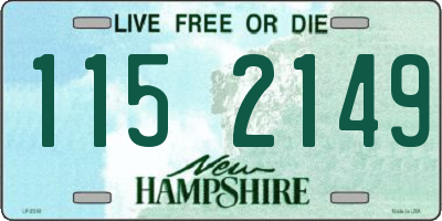 NH license plate 1152149