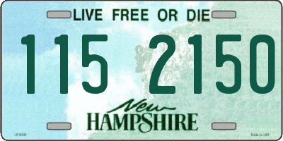 NH license plate 1152150