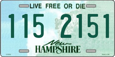 NH license plate 1152151