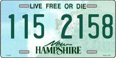 NH license plate 1152158