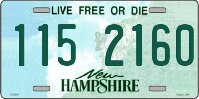 NH license plate 1152160