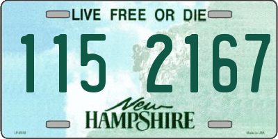 NH license plate 1152167