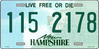 NH license plate 1152178