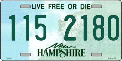 NH license plate 1152180