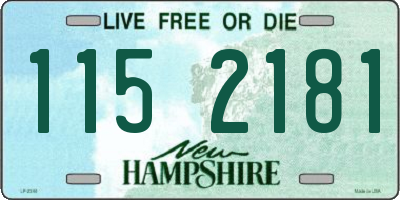 NH license plate 1152181