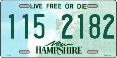 NH license plate 1152182