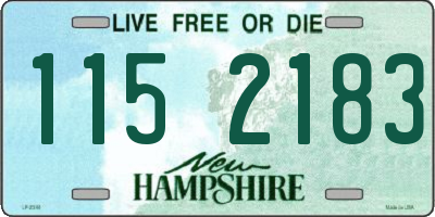 NH license plate 1152183