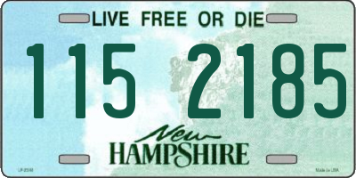 NH license plate 1152185