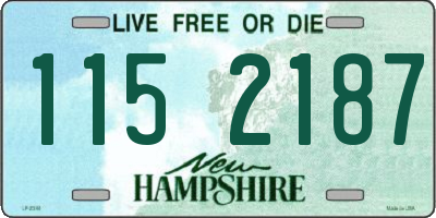 NH license plate 1152187