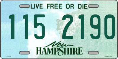 NH license plate 1152190