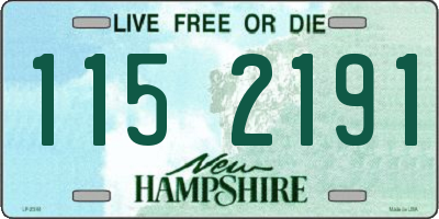 NH license plate 1152191